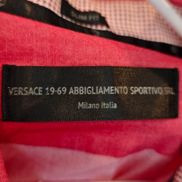 Versace Red Casual Button Down Shirt - Picture 2 of 4